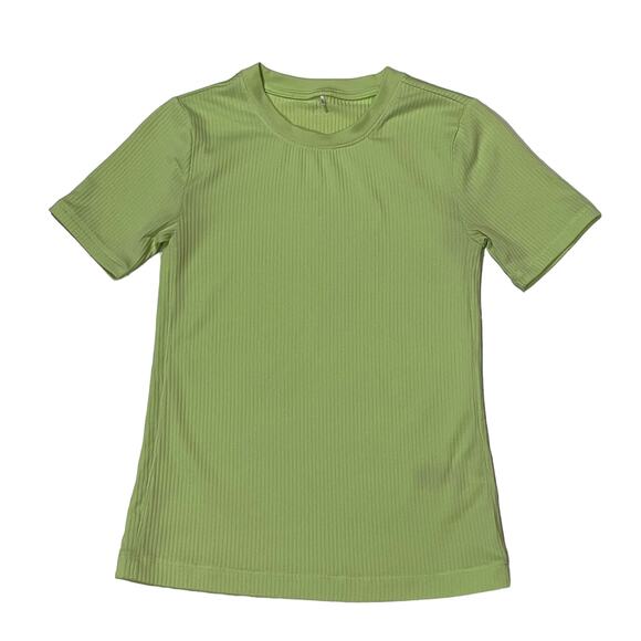 Calia by Carrie Underwood Ribbed Short Sleeve Tee - Spring Green - XS* - Picture 1 of 10